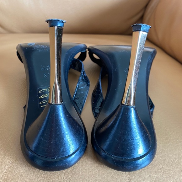 RARE LES COPAINS SNAKESKIN SANDALS - Picture 4 of 7